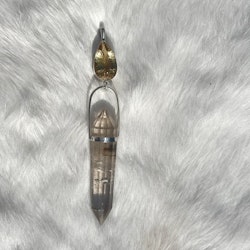 Citrine with smokey citrien Vogel crystal, Master Piece