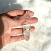 Star Rose Quartz with amazing quartz crystal from Sweden