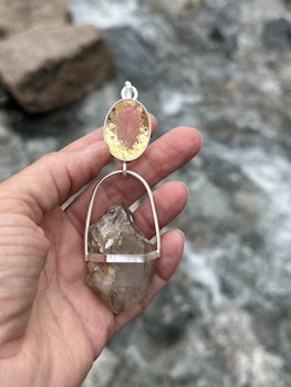 Citrine with Golden Healer Enhydro from the Himalayas