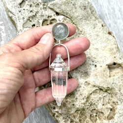 Masterpiece Aquamarine with Clear Quartz Vogel