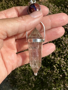 Cosmic frequency   Red thunder  Masterpiece Mexican Fire Opal with Citrine Vogel.