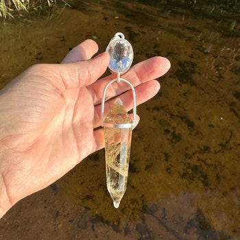 Light portal, masterpiece. Stellar collection. Clear qurtz with Vogel citrine