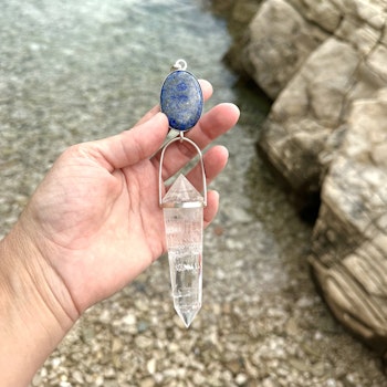 High Masterpiece- High Priestess- Stellar collection- Lapis Lazuli with 24 sided Vogel Crystal.