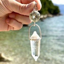 Masterpiece- Green amethyst with citrine Vogel  Stellar collection