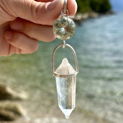 Masterpiece- Green amethyst with citrine Vogel  Stellar collection