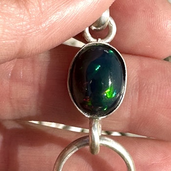 Masterpiece   Black Opal with Citrine Vogel - cosmic womb creator.  Stellar Collection