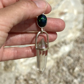Masterpiece   Black Opal with Citrine Vogel - cosmic womb creator.  Stellar Collection