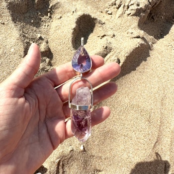 Cosmic Frequency and beyond.   Amethyst with Brandenberg Enhydro with Phantoms