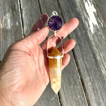 Amethyst with Golden Healer,  Frequency   Masterpiece