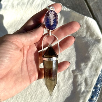 Masterpiece- Ametrine with dark Citrine Vogel