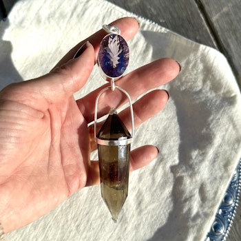 Masterpiece- Ametrine with dark Citrine Vogel
