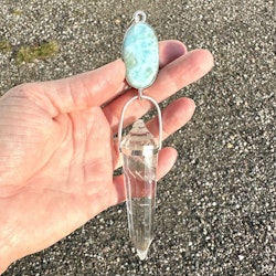 Larimar with Citrine Vogel- masterpiece