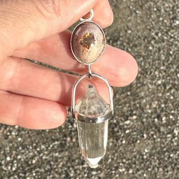 Mexican Fire Opal with Citrin Vogel