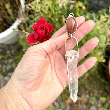 Rutilated quartz with Atlantean laser quartz.