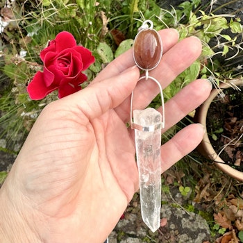 Rutilated quartz with Atlantean laser quartz.