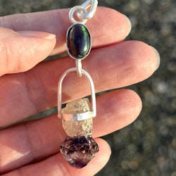 Cosmic womb collection, Mother Of Creation- black opal with Brandenberg Scepter