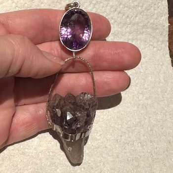 Amethyst with Super Seven - Spiritual deep diver