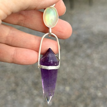 Opal with Amethyst Vogel