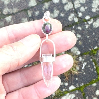Creatrix- Black opal with clear Quartz
