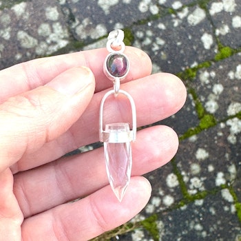 Creatrix- Black opal with clear Quartz