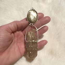 Connection to the mother of creation of light- Golden Obsidian with Kundalini Citrine.