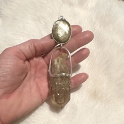 Connection to the mother of creation of light- Golden Obsidian with Kundalini Citrine.