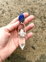 Oracle of the Supreme Power of the ancient feminine- Lapis Lazuli with Clear Quartz