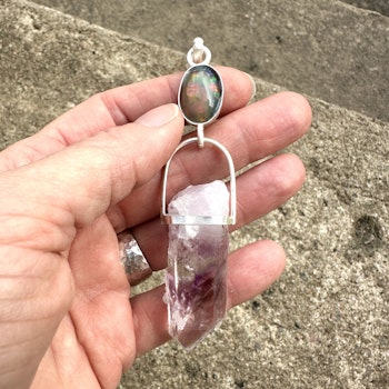 The Illuminated once- purity of souls essence/ homecoming -Black Opal with Brandeberg Enhydro