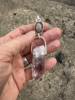 The Illuminated once- purity of souls essence/ homecoming -Black Opal with Brandeberg Enhydro
