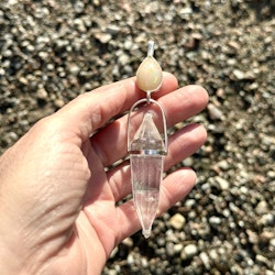 Divine feminine Matrix- White Opal with Clear Quartz Vogel Crystal