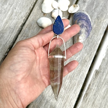 Isis- Sophia- the wisdom keeper - Lapis Lazuli with Citrine Vogel