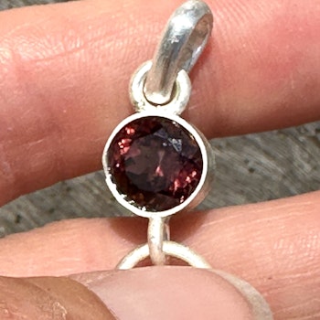Mary Magdalene-Life Force- Dark faceted pink Tourmaline with raw Boulder Opal