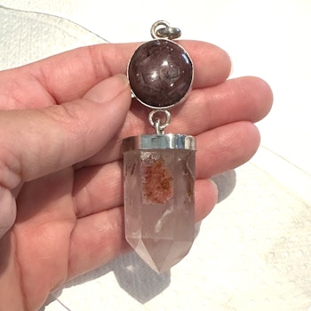 Star Ruby with Lithium Quartz-