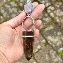 Light of the Godess-   Star Ruby with top quality Citrine wand