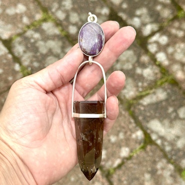 Light of the Godess-   Star Ruby with top quality Citrine wand