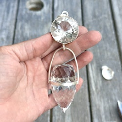 The power of Now  Clear Quartz light portal with elevated clear quartz Dragon egg