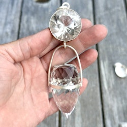 The power of Now  Clear Quartz light portal with elevated clear quartz Dragon egg