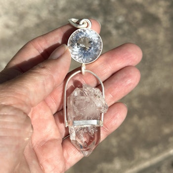 Light portal of the new world.  Clear quartz with naturally double terminated clear quartz with extra everything from Brandenberg