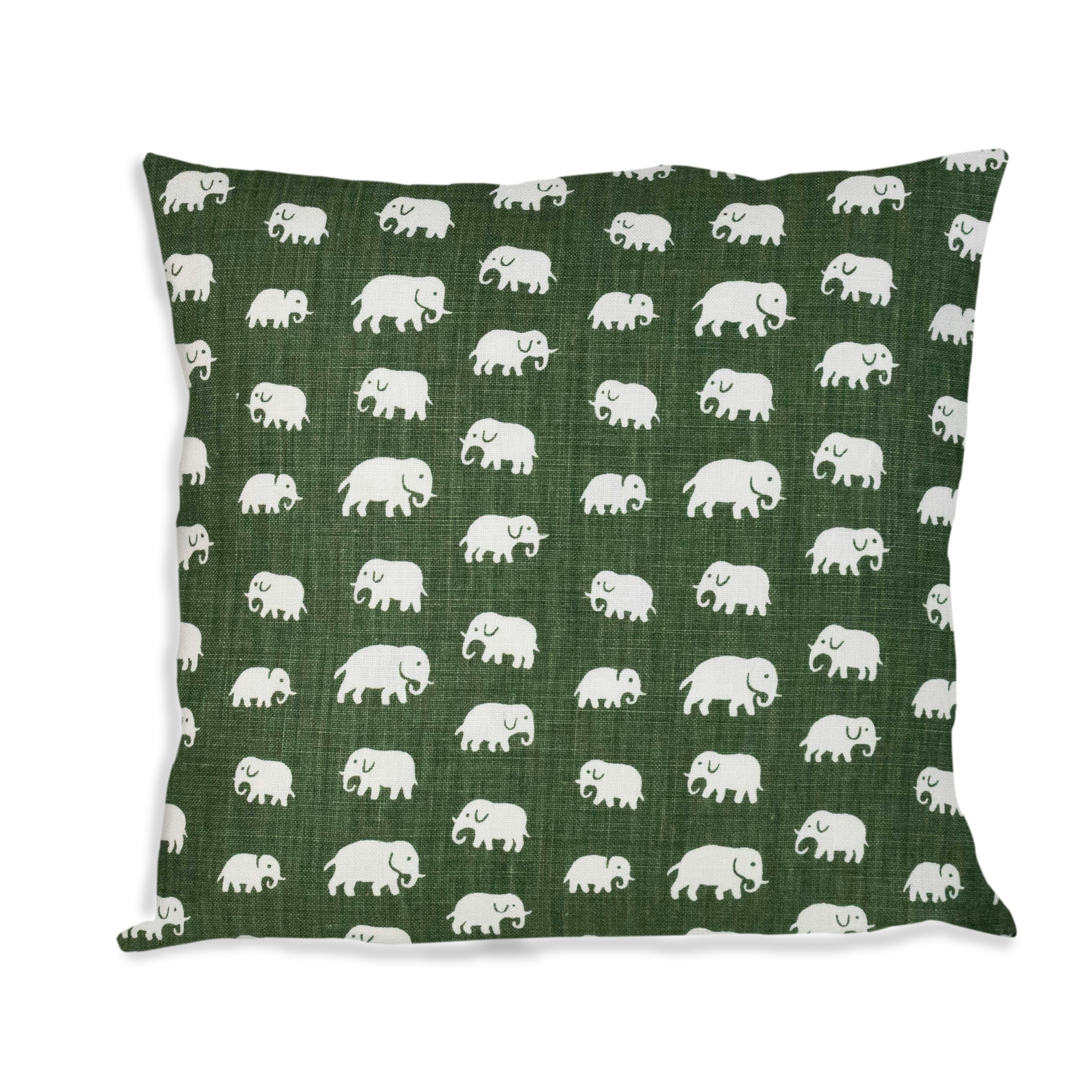 Elefant grön 50x50 - Nordic Design House