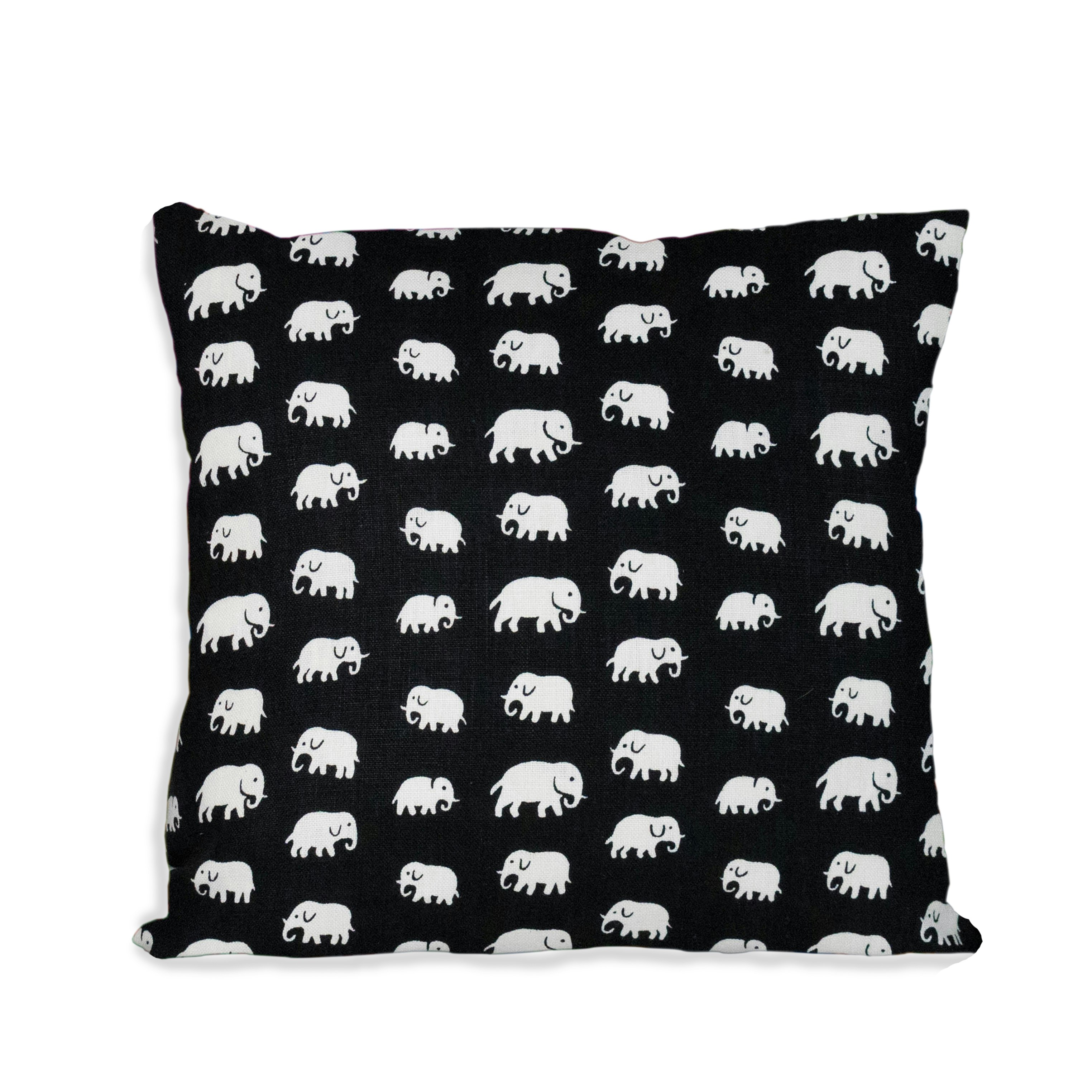 Elefant svart 50x50 - Nordic Design House