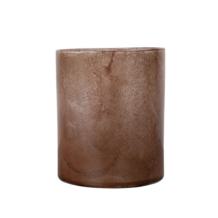 Vase/Candle holder Calore L Brown/Rusty red