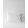 Washed linen kuddfodral - Bleached white 60x90