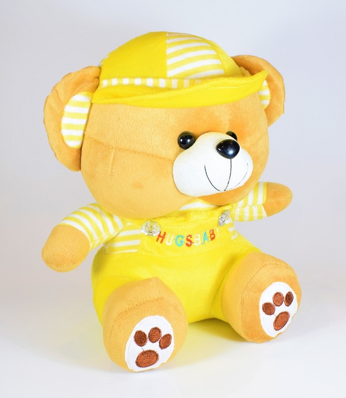 Nalle Hugsbaby Gul & Vit Tröja, 29 cm