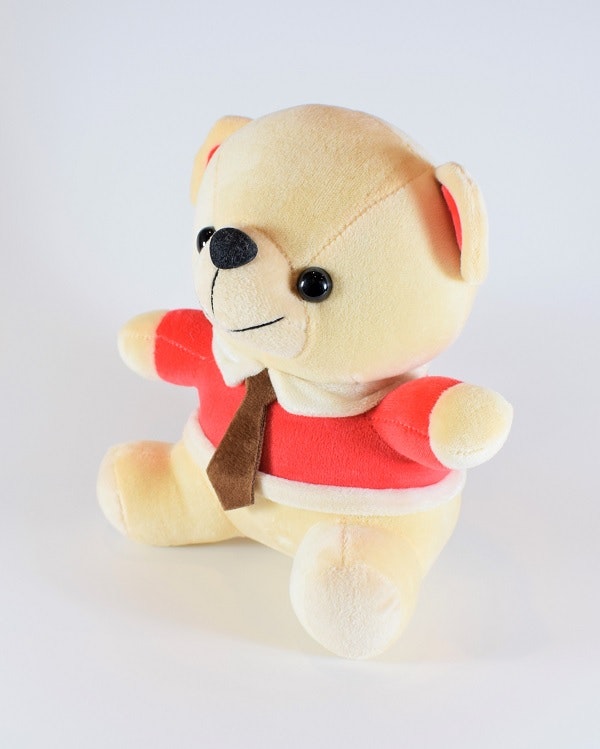 Nalle med slips Beige 20 cm