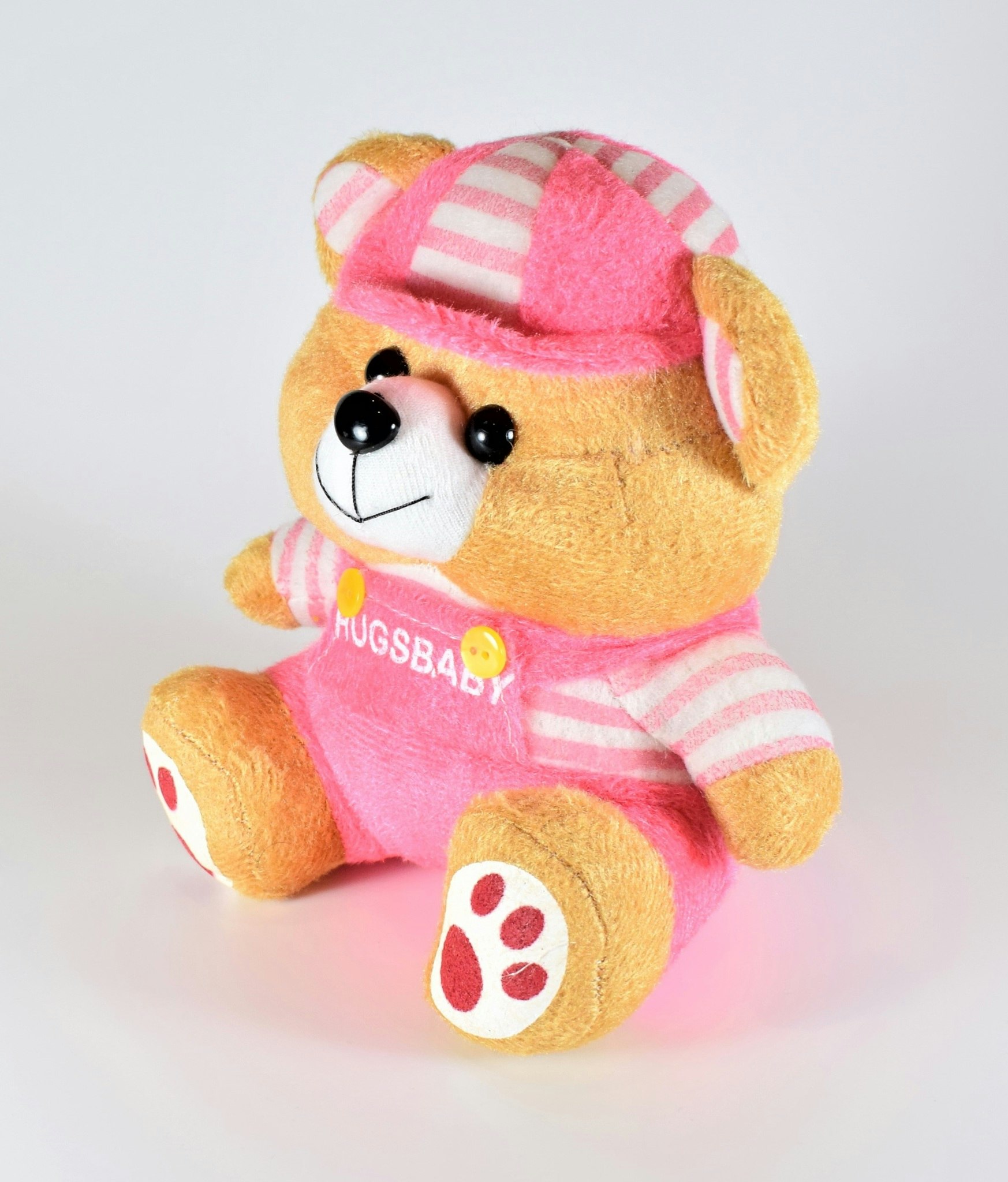 Nalle Hugsbaby Ljusrosa & Vit / Rosa Tröja, 18 cm