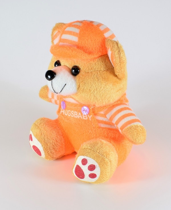 Nalle Hugsbaby Oranger & Vit / Orange Tröja, 18 cm