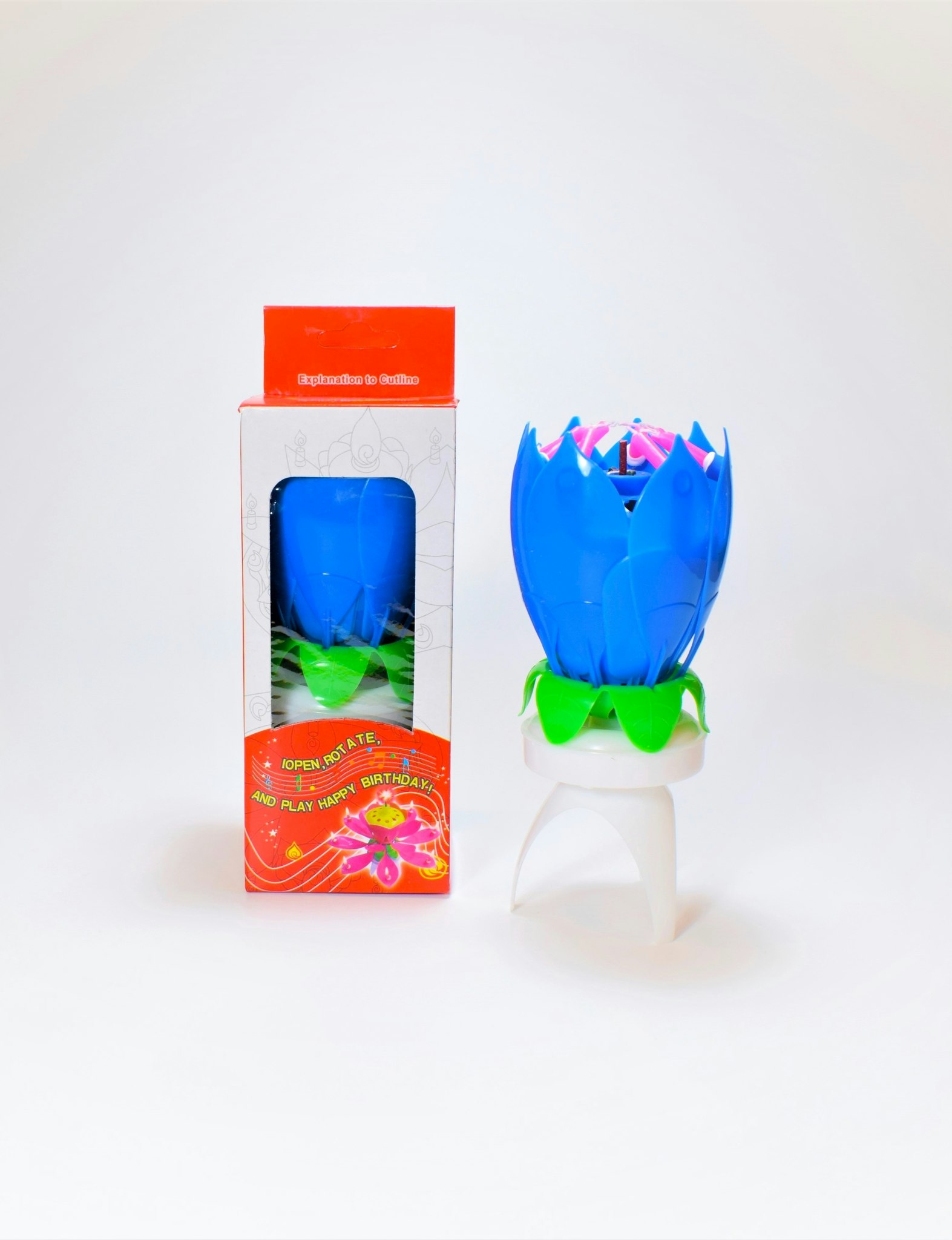 Tårtljus Roterande Spelande Lotus