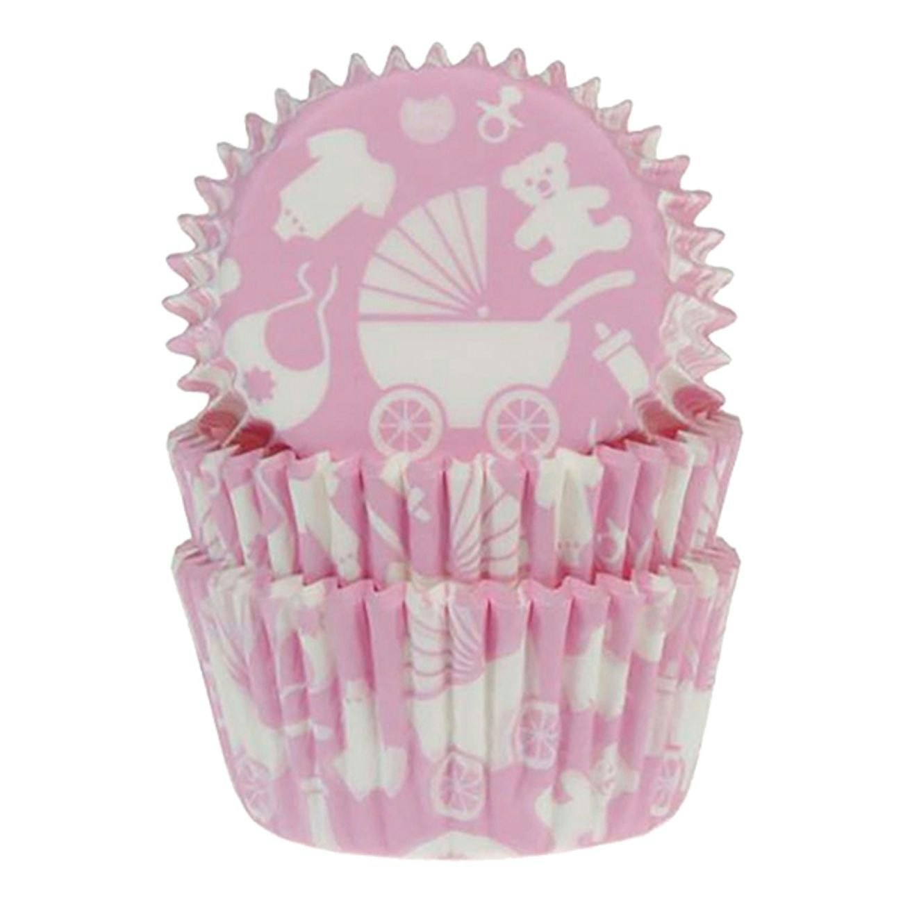 Muffinsformar Babyshower Baby Rosa