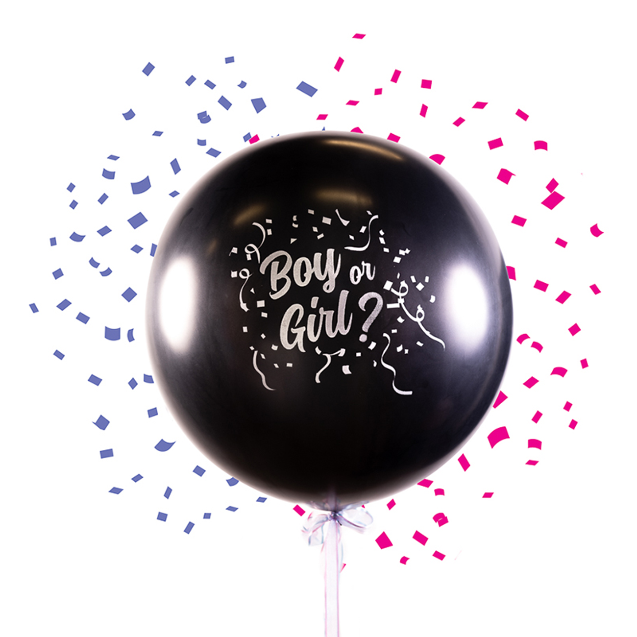 Gender Reveal, Babyshower ballong Boy or Girl? 65cm