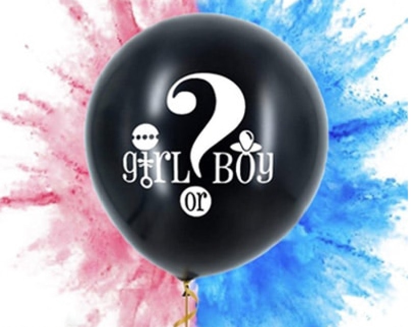 Gender Reveal, Babyshower ballong Girl or Boby? 91cm